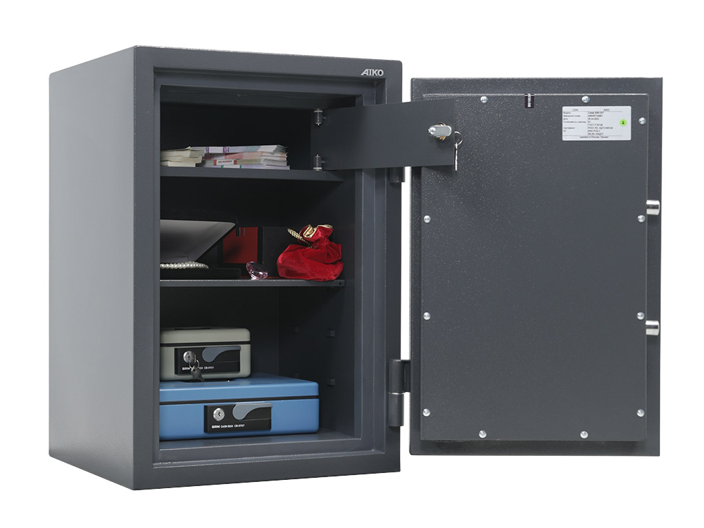 Офисный сейф AIKO AMH-65T (132T) для хранения документов и ценностей.