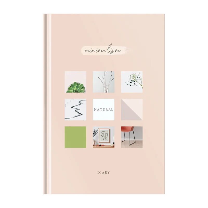 Ежедневник OfficeSpace "Моноколор. Art of minimalism" недатированный А5, 136л., 7БЦ, матовая ламинация