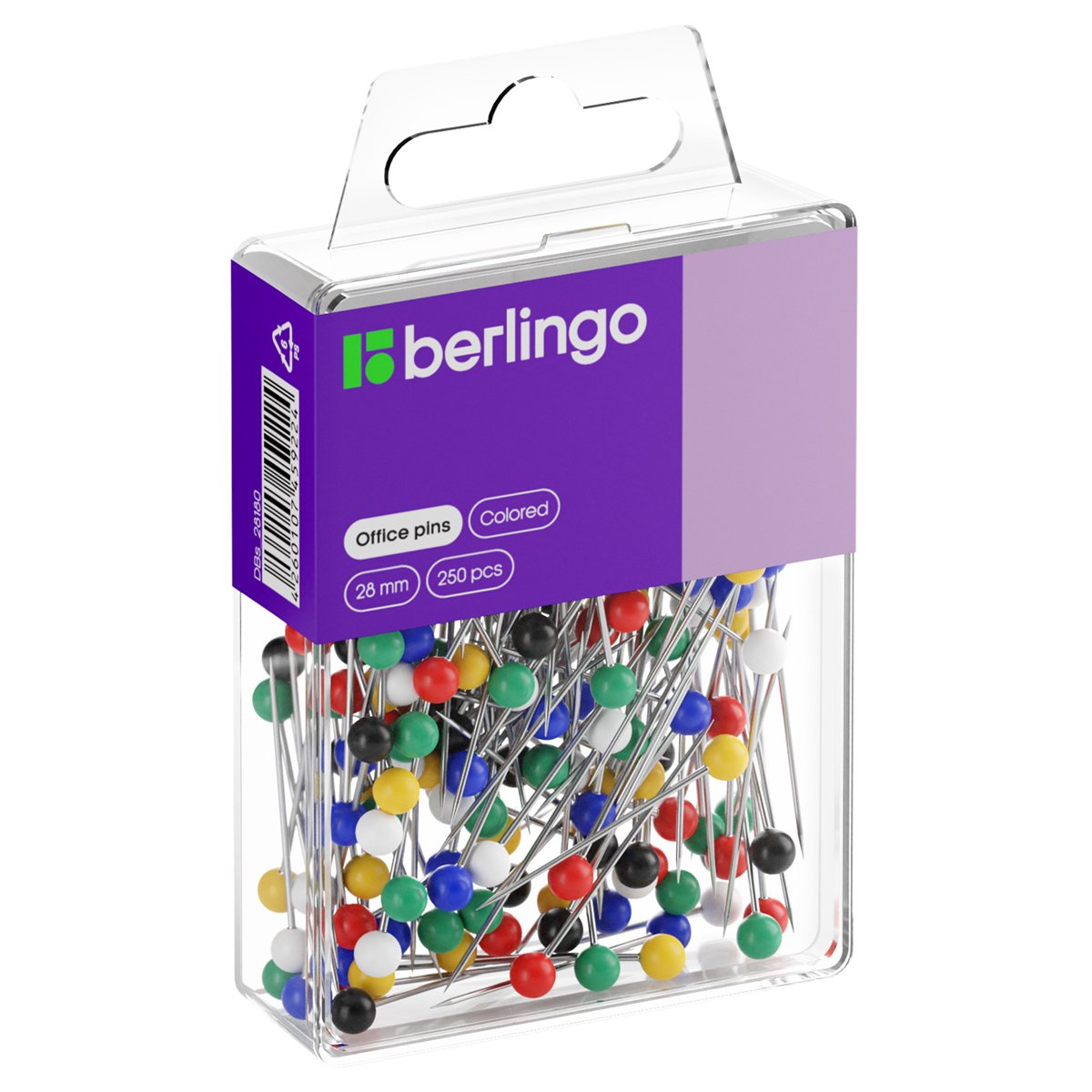Кнопки Berlingo силовые, 50шт., ассорти, пласт. упаковка, европодвес