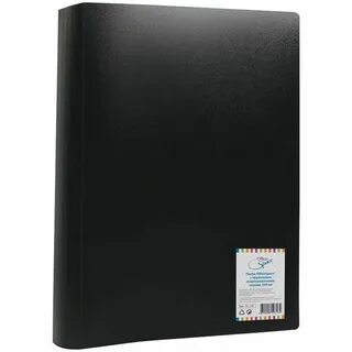 Папка OfficeSpace "Вита" с 20 вкладышами А4, 14 мм, 500 мкм, пластик, Black
