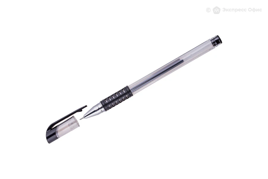 Ручка OfficeSpace гелевая Black, 0,5 мм 12 шт
