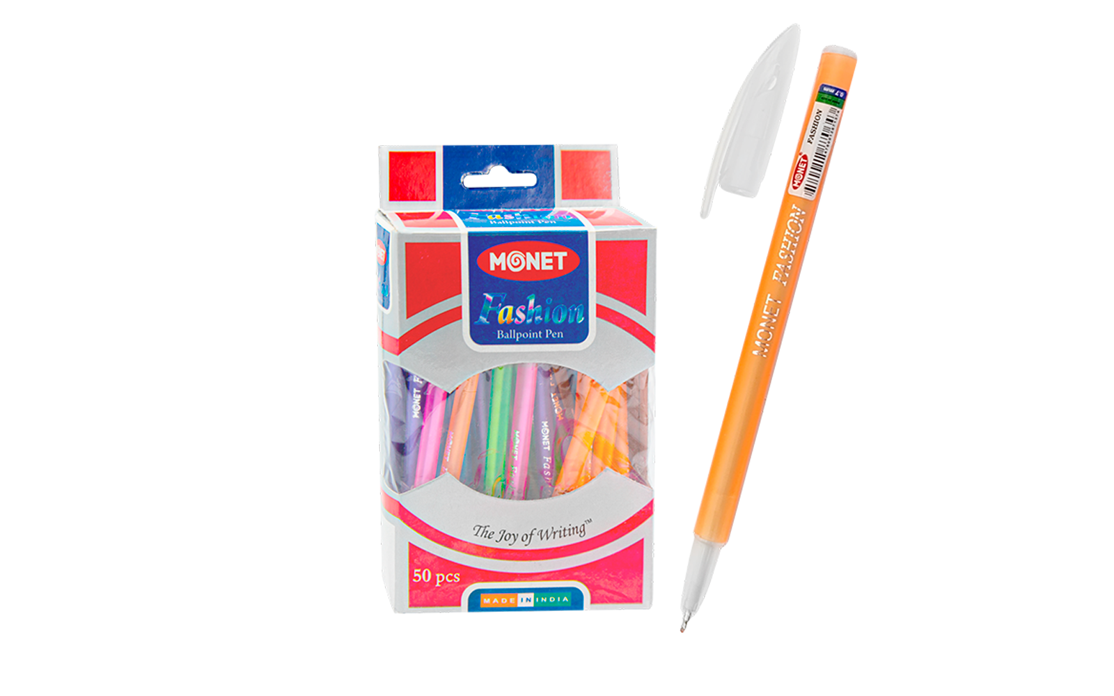 Sharikli ruchkalar MONET FASHION 50 dona Blue