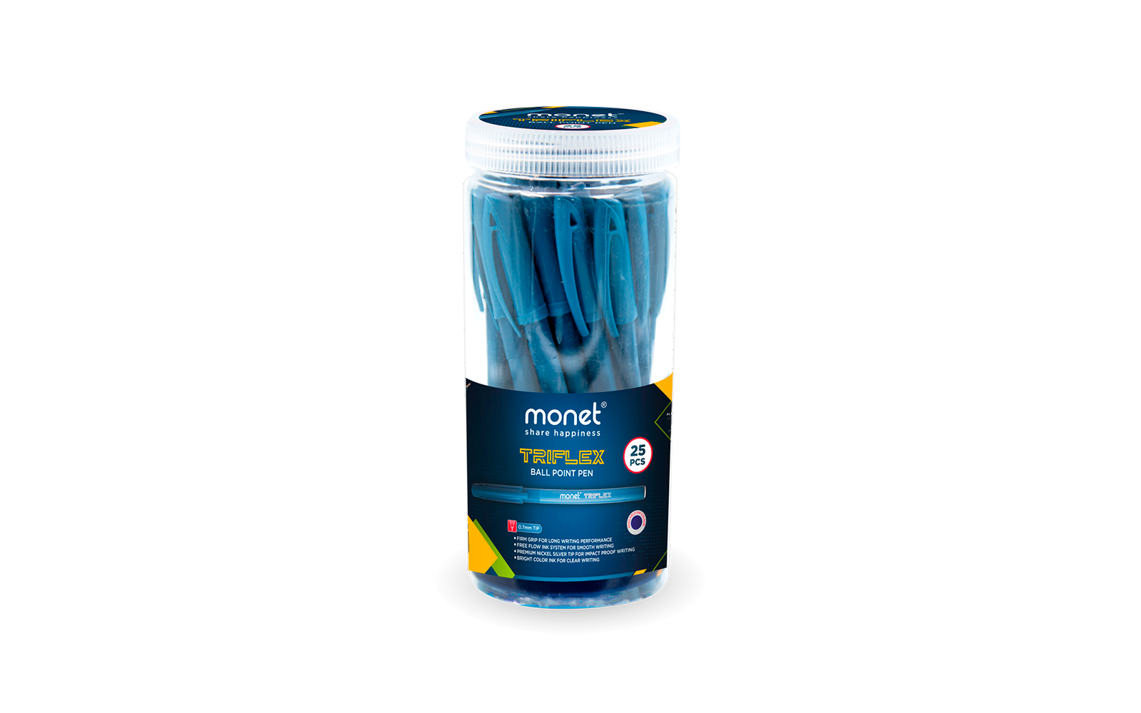 Monet TriFlex sharikli ruchkalar 25 dona Blue