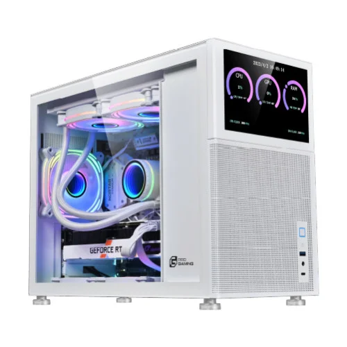 Компьютерный кейс CASE PROGAMING Mini 515 White Screen