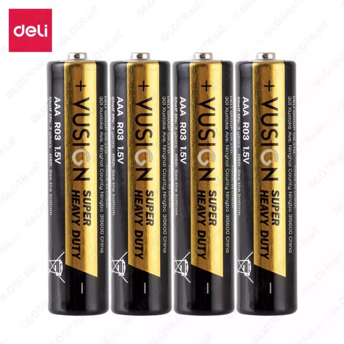 Batareyalar AАА R03 1.5V 4dona EL206 Deli (blister)
