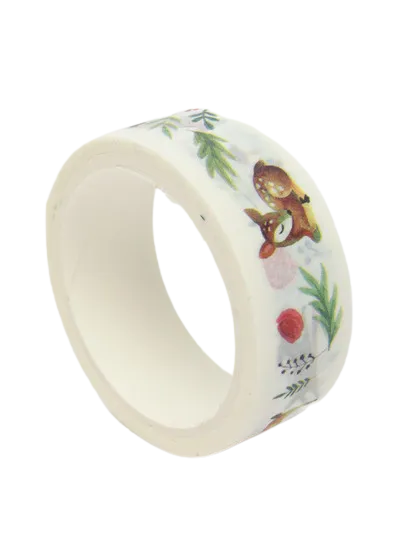 Клейкая лента декоративная MESHU "Cute deer" 1 5 см*3м