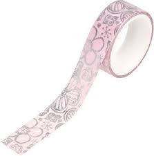 Клейкая лента декоративная MESHU "Pink elegance" 1 5см*3м