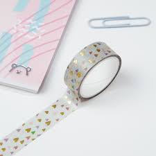 Клейкая лента декоративная MESHU "Small hearts" 1 5см*3м