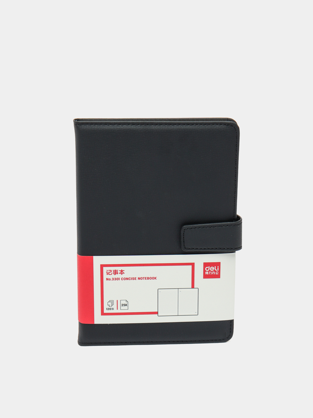 Книжка записная 120лист 211*140mm Black 3301 Deli