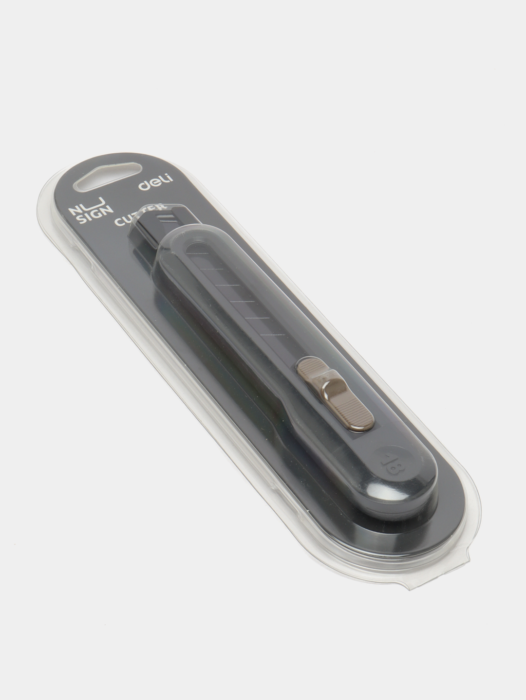 Нож канцелярский 18мм NS062 Gray Deli