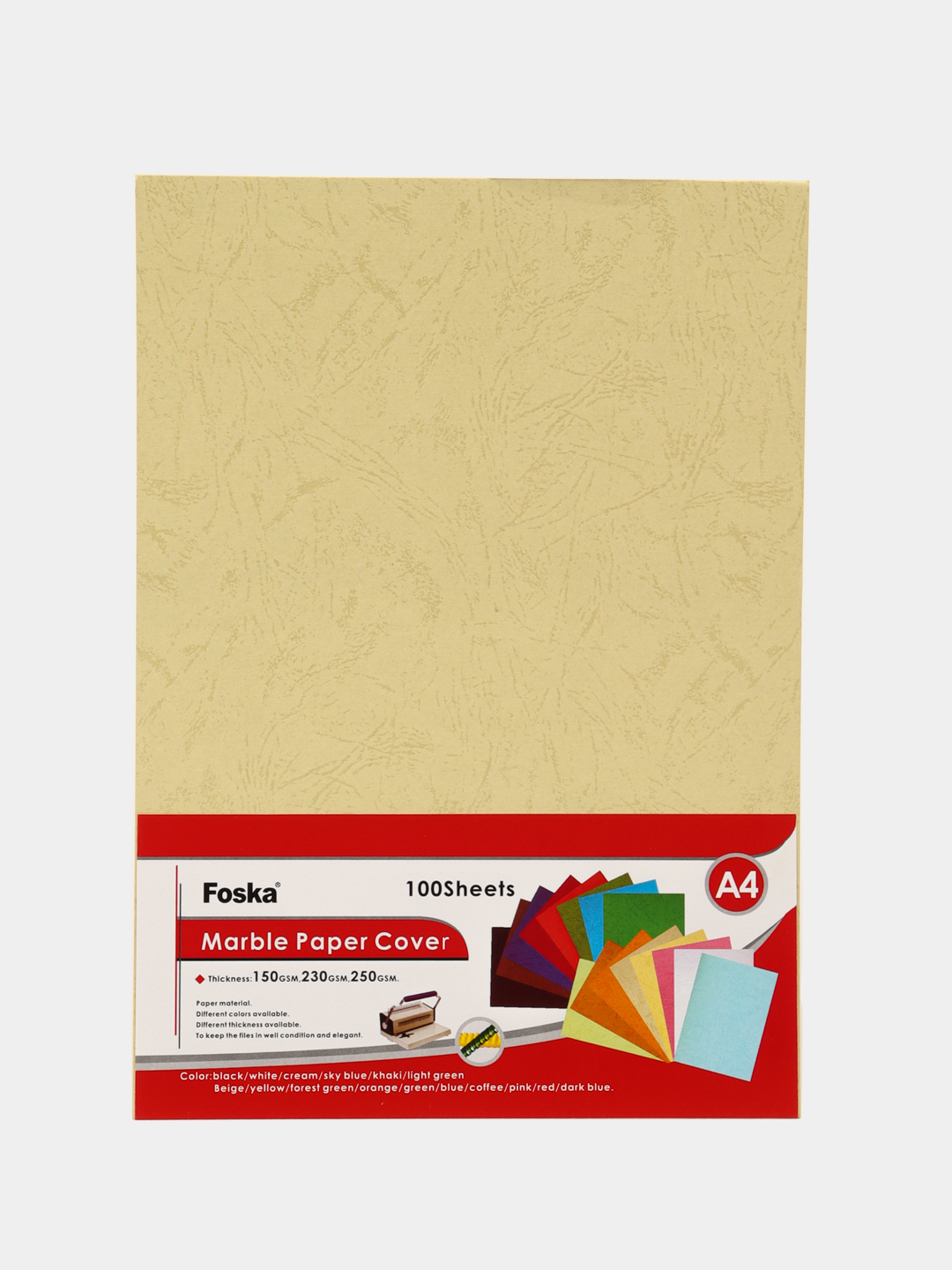 Pereplet g'ilofi А4 100dona 230гр/м Yellow Foska