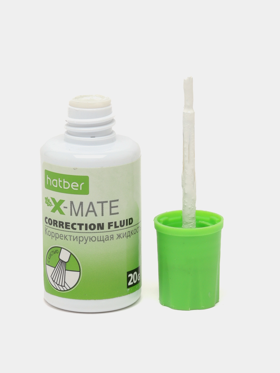 Корректирующая жидкость Hatber X-Mate на химической основе 10ml с кисточкой