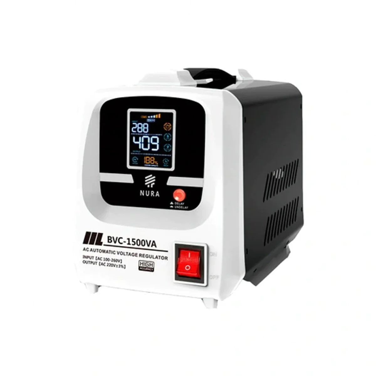 Stabilizator NURA latorli 100-260V BVC-1500VA