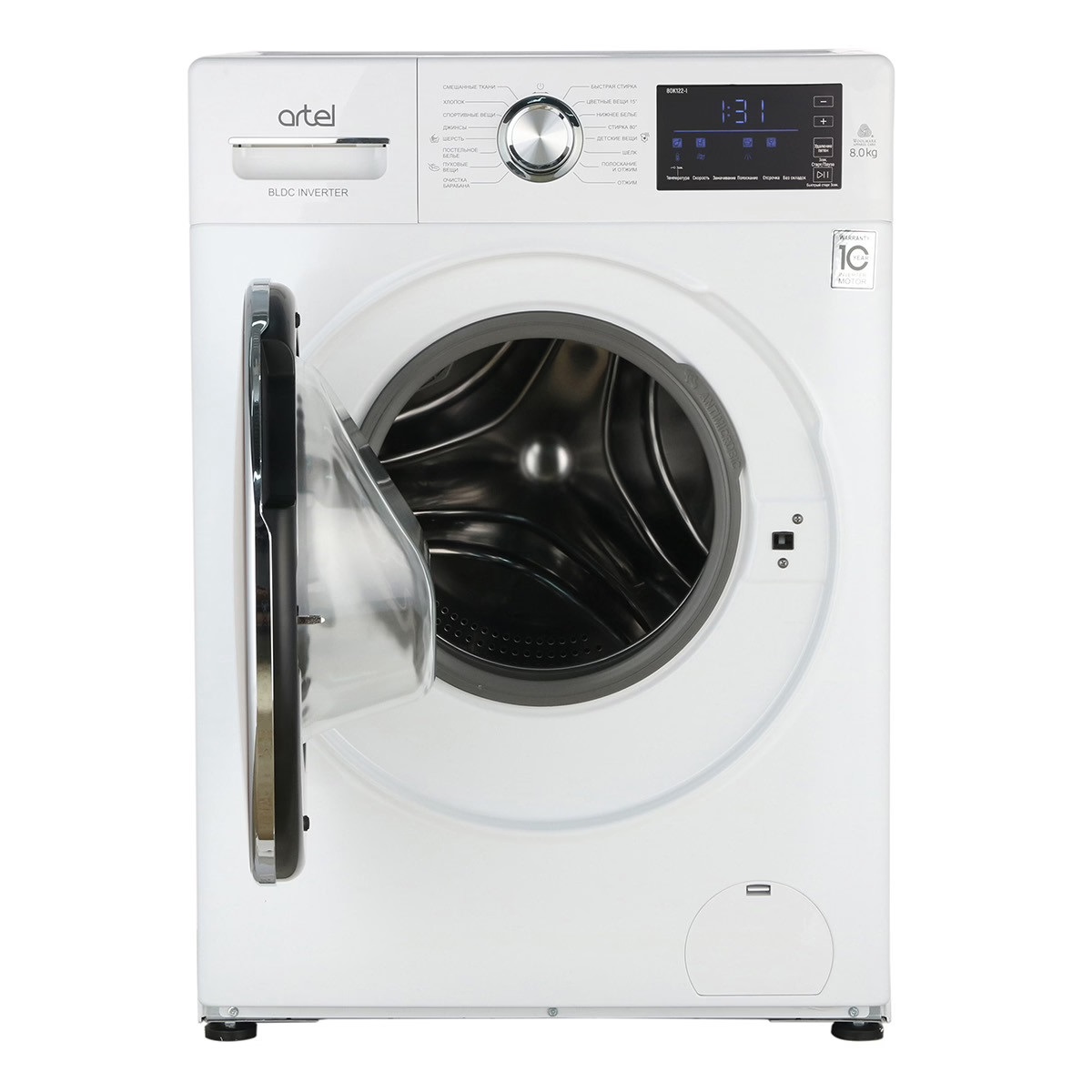 Kir yuvish mashinasi Artel-WF80G447DW, DD, 8kg, White