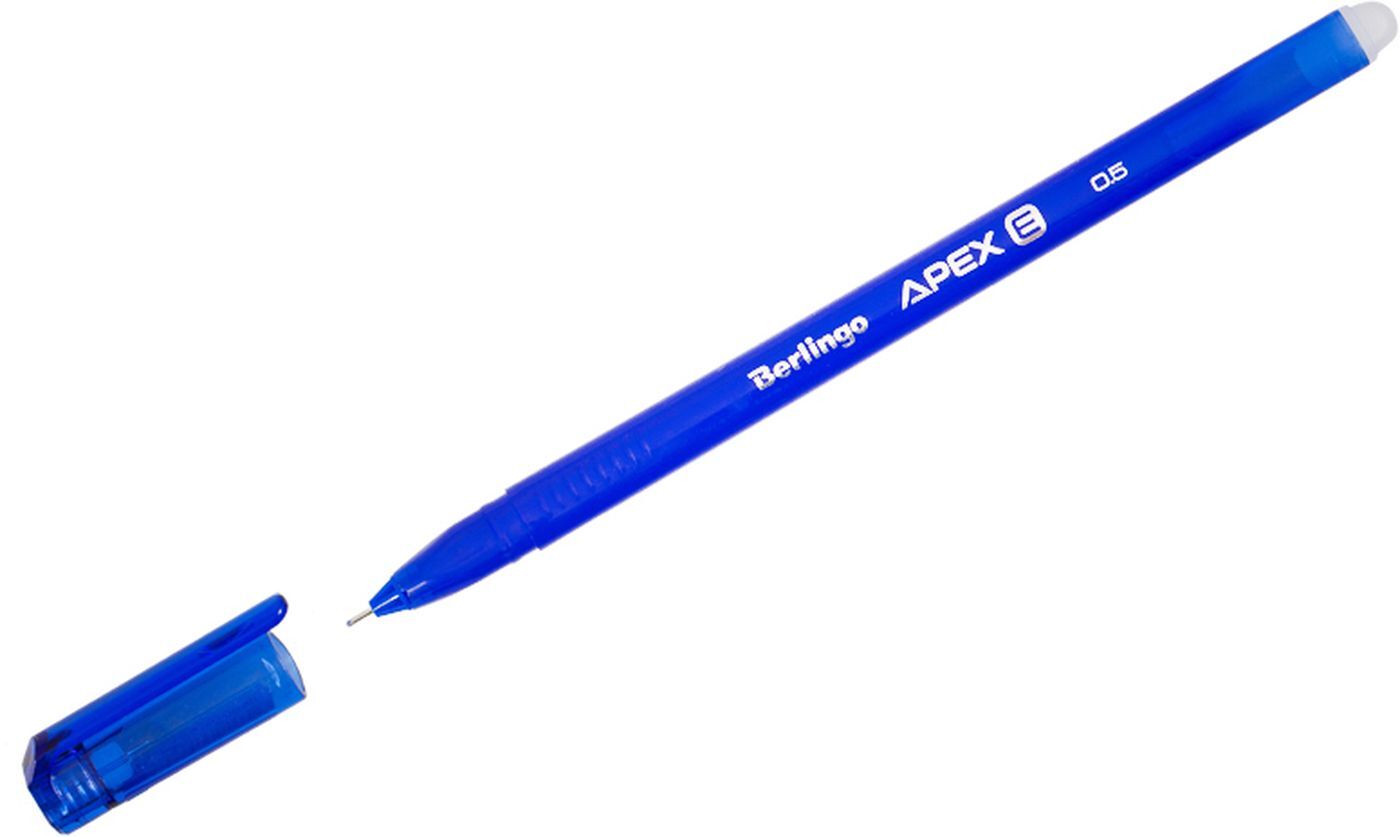 Ruchka Gel Berlingo "Apex E" Blue, 0,5mm, трехгранная