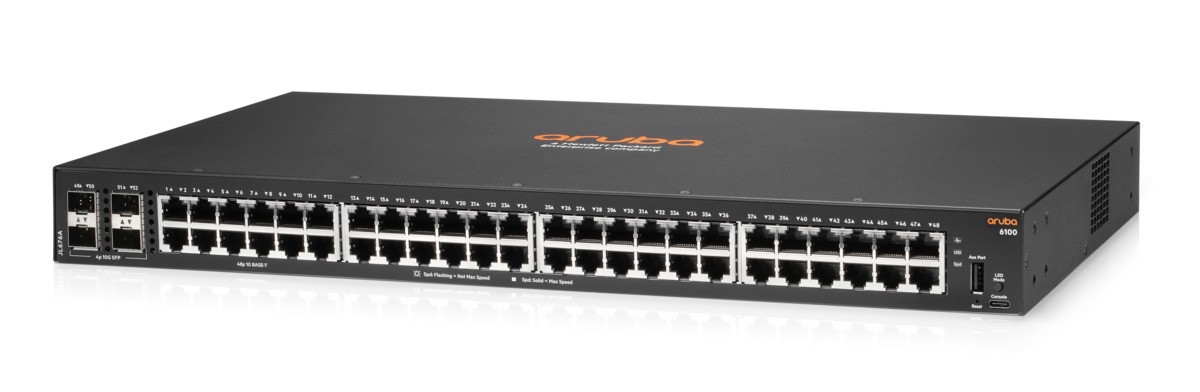 Коммутатор Aruba 6100, 24 порта, CL4, 4SFP+, 370 Вт, Switch