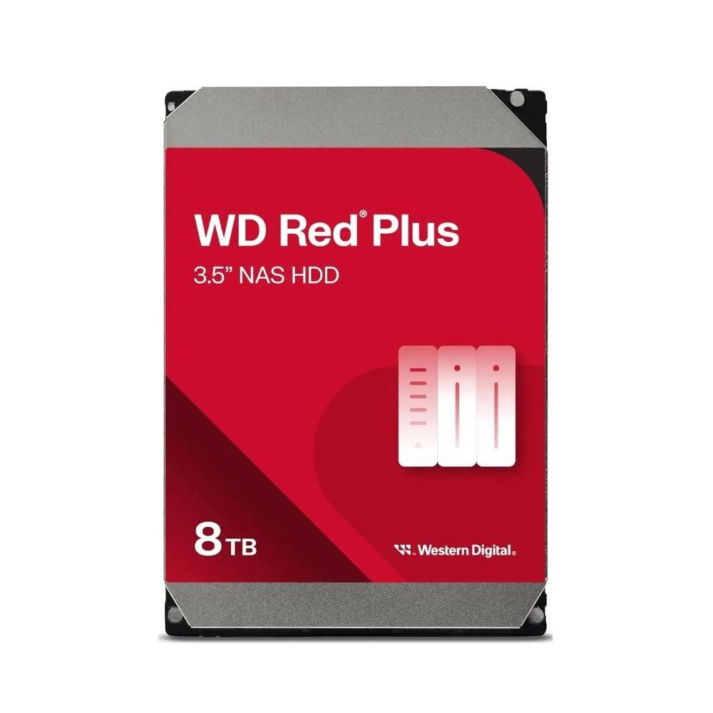 Жесткий диск WD 8TB, 256MB кеш, SATA III, 5400 об/мин, RED PLUS