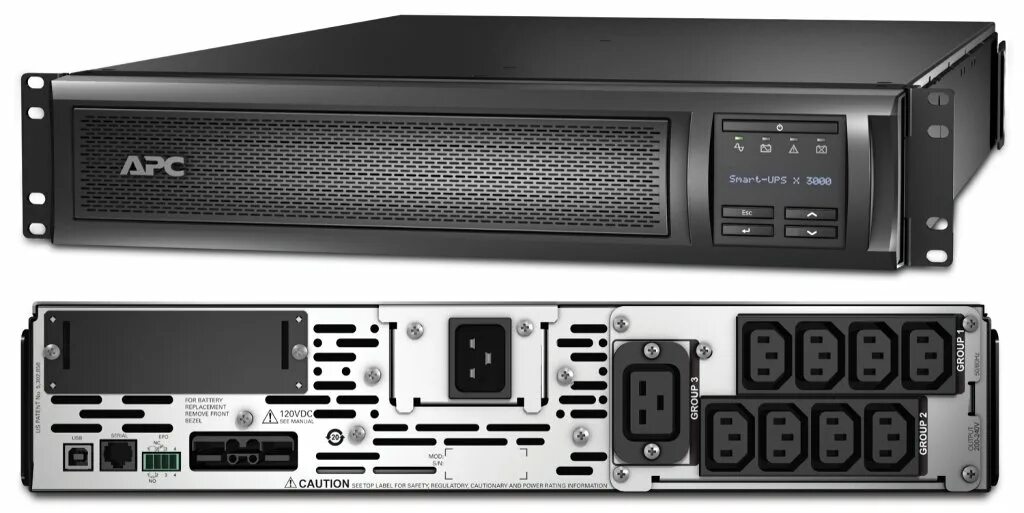 Источник бесперебойного питания APC/SMX3000RMHV2U/Smart X-Series/Line Interactive/R-T/IEC/3 000 ВА/2 700 W