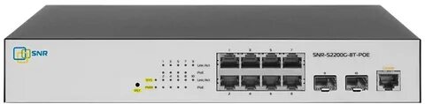 Boshqariladigan 2 darajali POE kommutator SNR-S2200G-8T-POE
