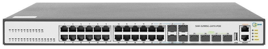 Управляемый коммутатор уровня 3 SNR-S2995G-24TX-UPS