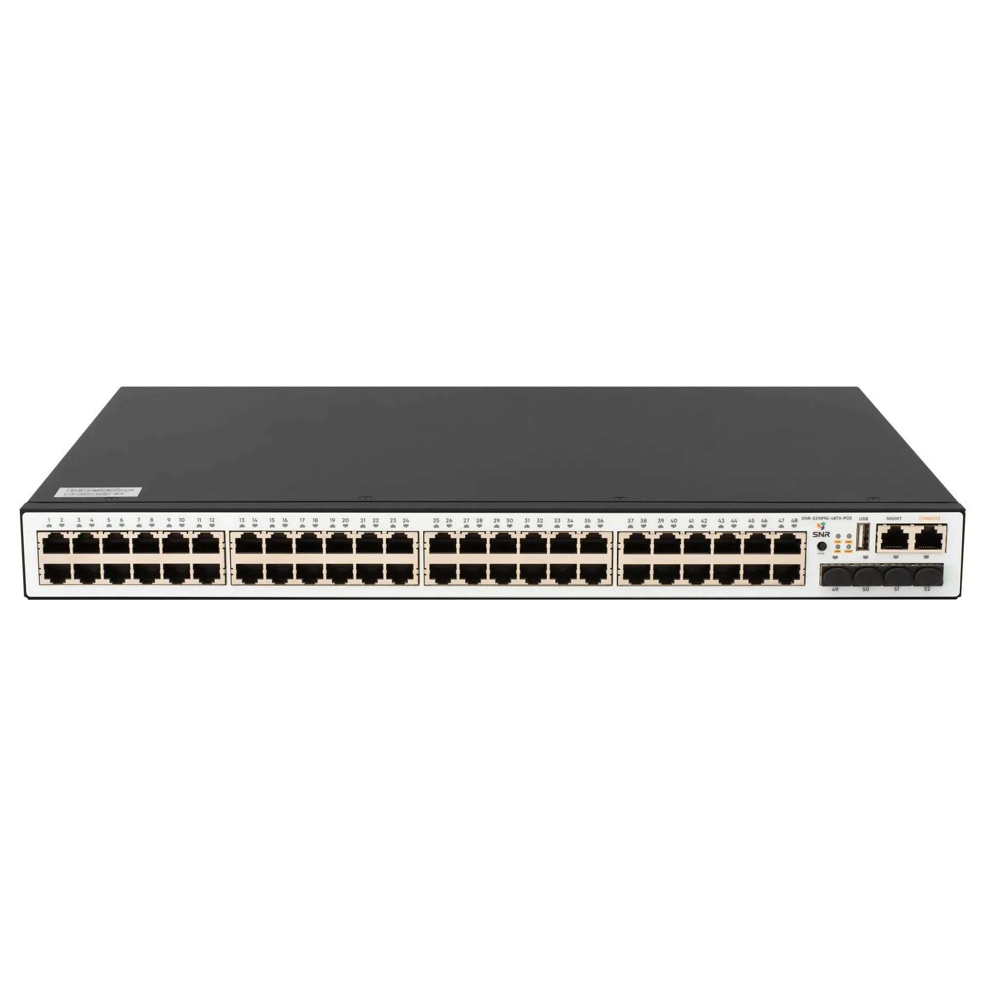 Управляемый коммутатор уровня 2+ SNR-S5310G-48TX-2AC