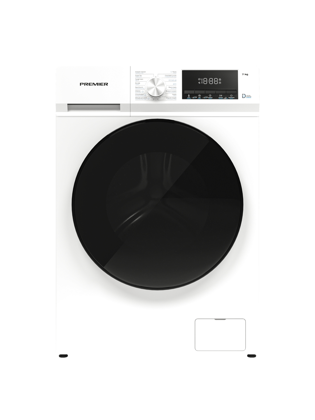 Стиральная машина PREMIER PRM60F1002LIN/W, автомат, 6 кг, White, инверторный двигатель, паровая стирка