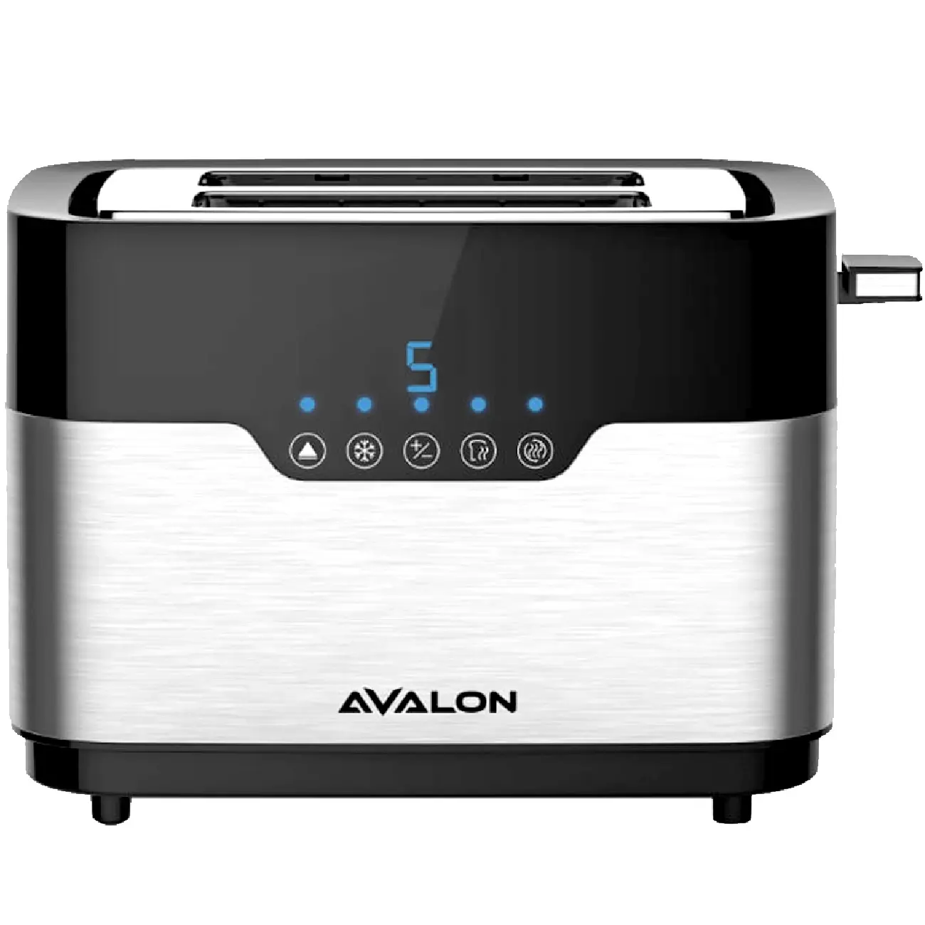 Тостер AVALON AVLSM410, 2 слота, корпус из нержавеющей стали