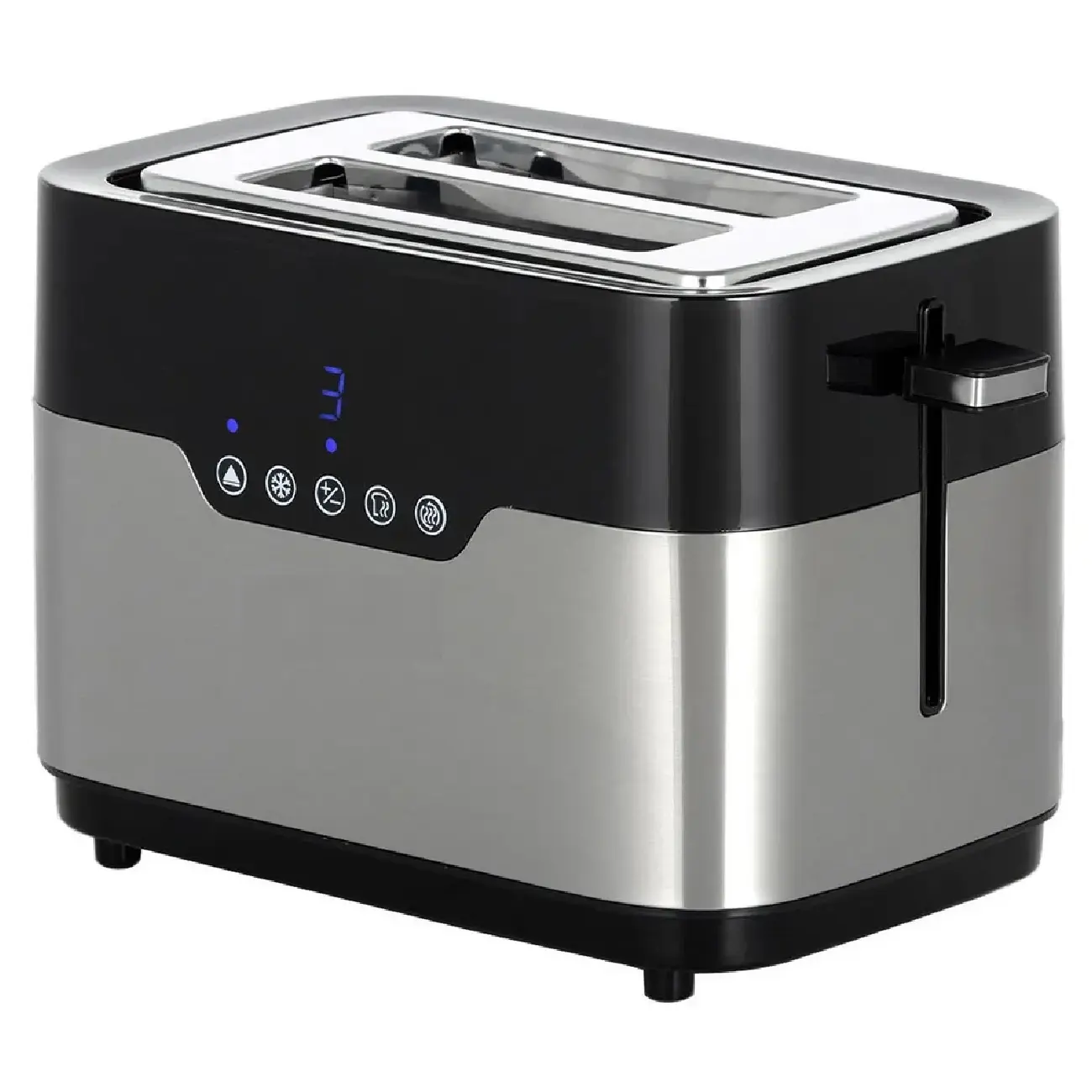 Тостер AVALON AVLSM410, 2 слота, корпус из нержавеющей стали