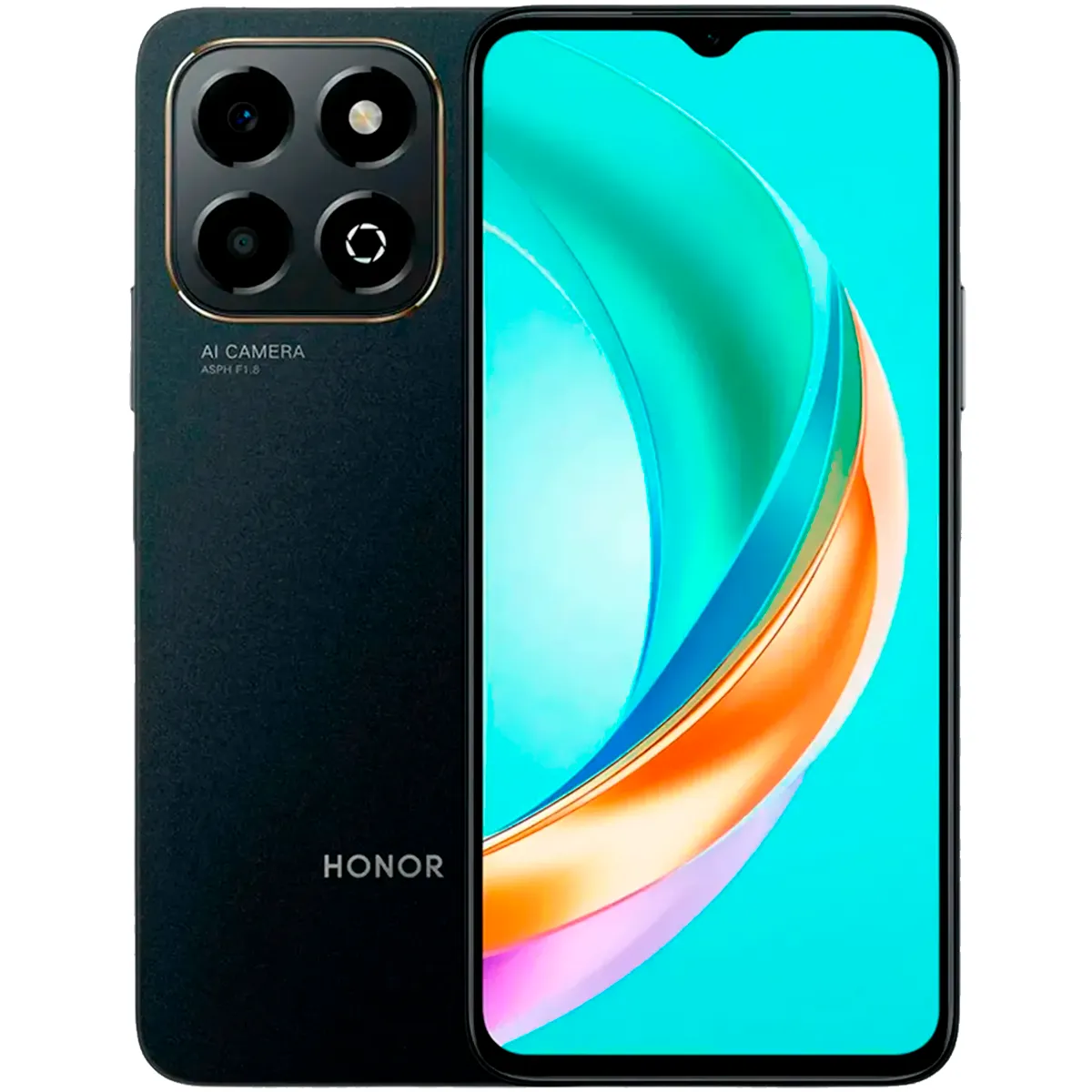 Смартфон Honor X6b, 4/128ГБ, Full HD, 6,56", Android 13, Midnight Black