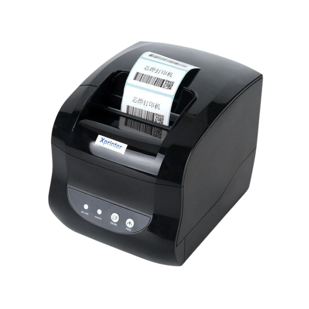 Shtrix-kodli etiketkalar uchun termoprinter Xprinter XP-365B