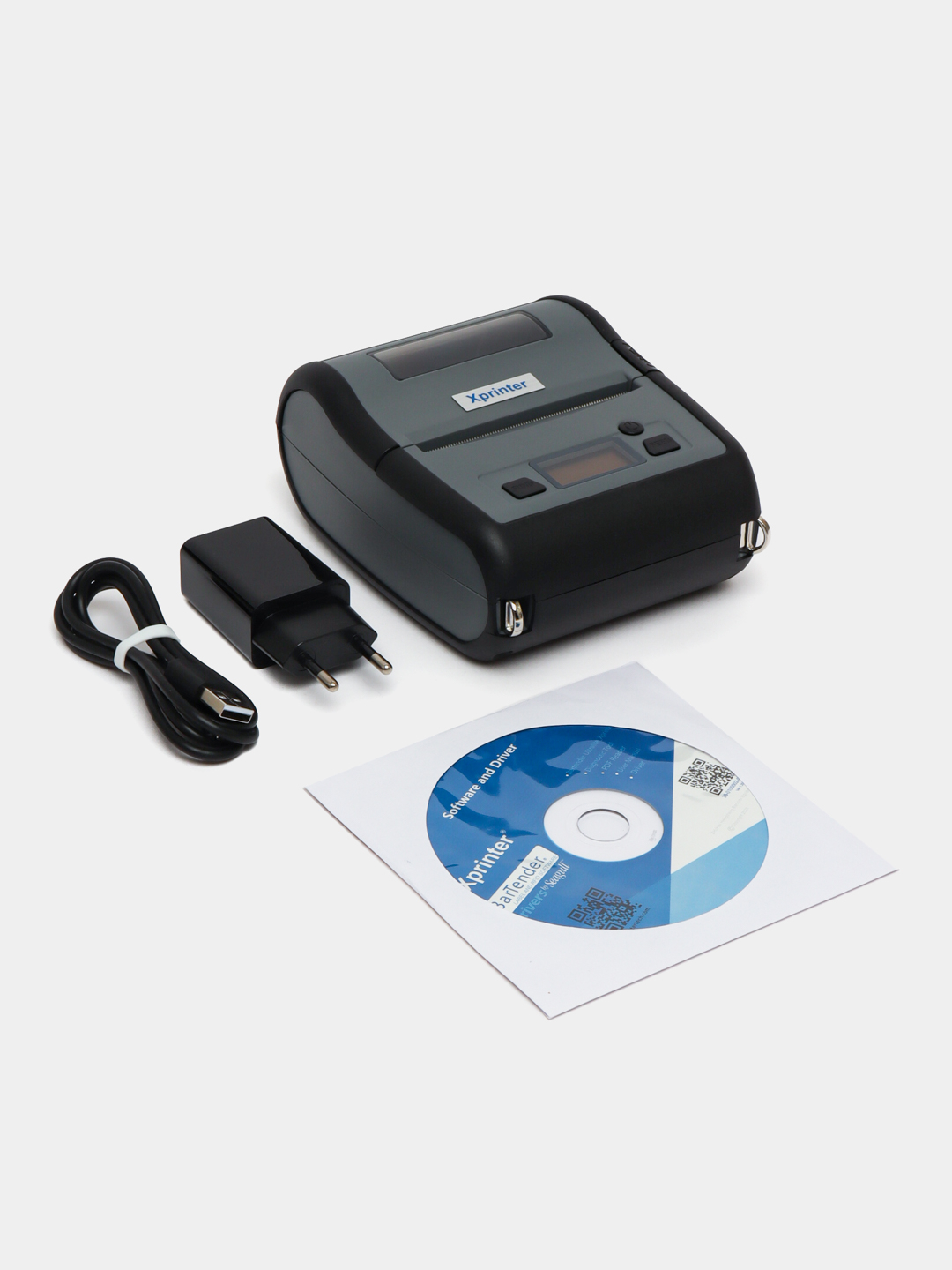 Etiketkalar uchun termoprinter Xprinter XP-P324B Portable, 80 mm, 70 mm/s, USB + Bluetooth