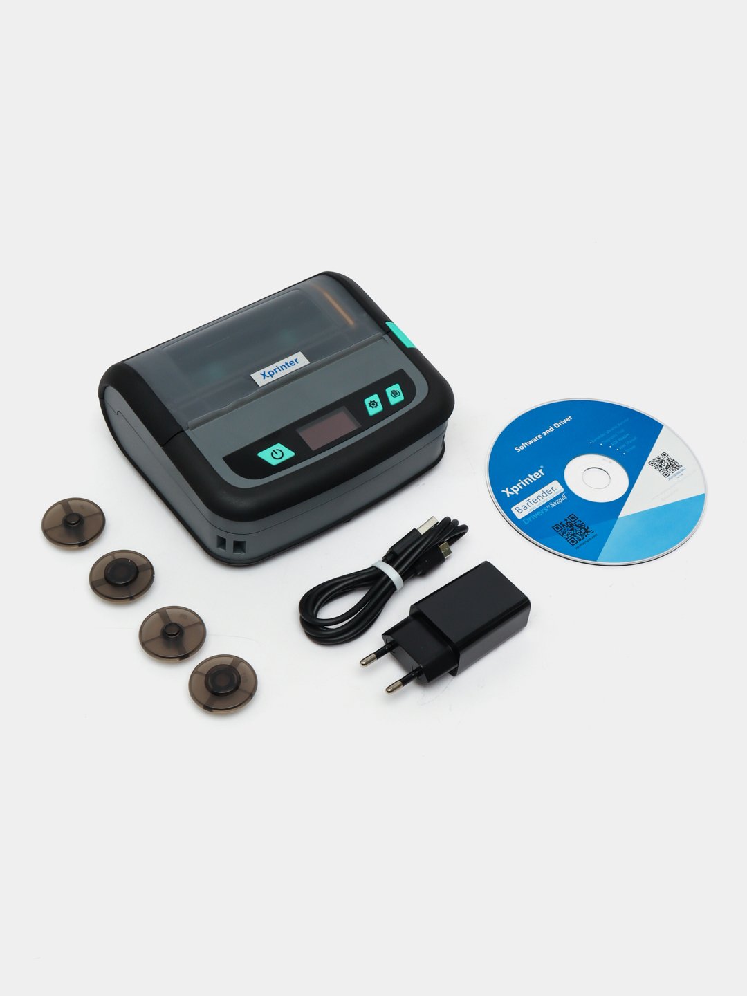 Etiketka va chek uchun termoprinter Xprinter XP-P441B Portable, 100 mm, 100 mm/s, USB + Bluetooth