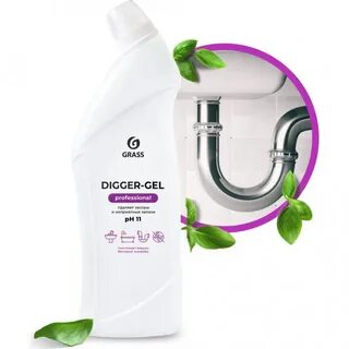 Средство щелочное для прочистки канализационных труб «DIGGER-GEL» (флакон 1000 мл)